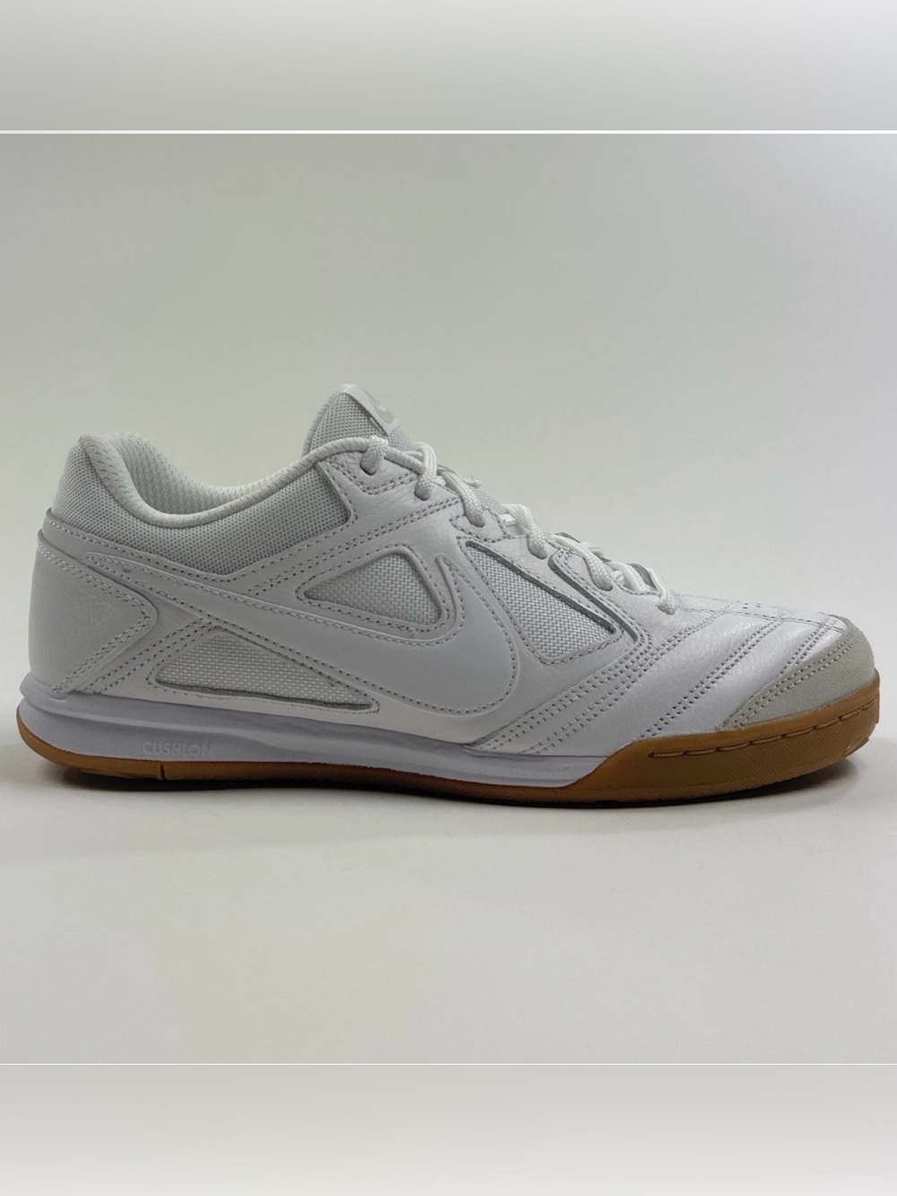 Nike Gato White Gum Light Brown Mens Indoor Soccer Shoes Sneakers HQ6019-100